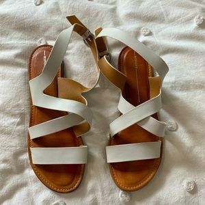 Report off white sandals